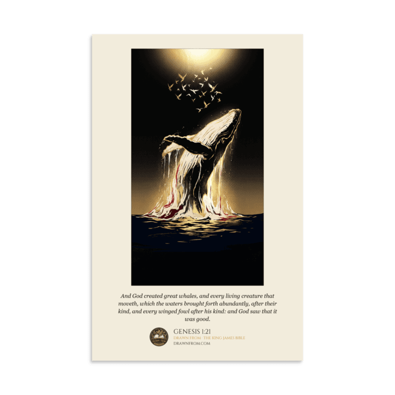 Genesis 1:21 — Enhanced Matte Paper Poster