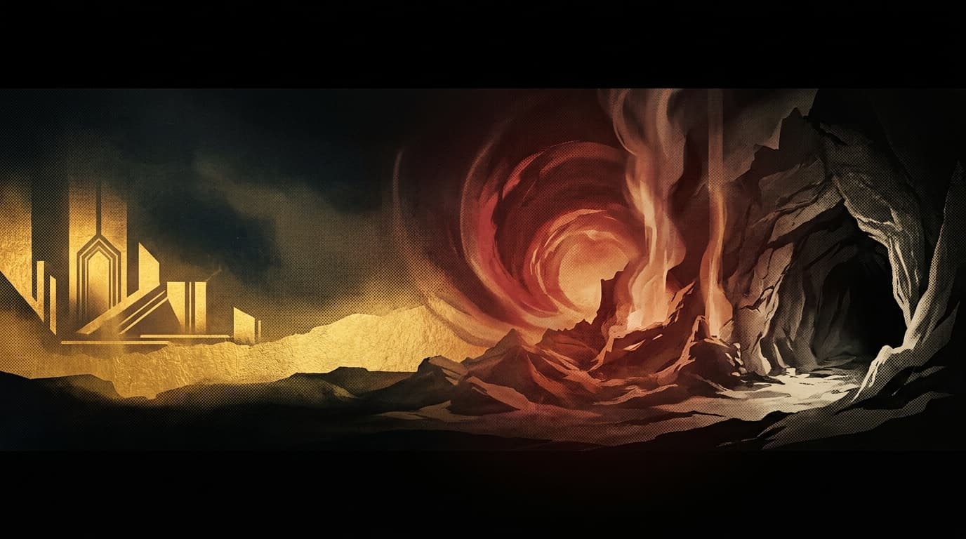 Genesis, Vol. 4 — The Covenant and the Fire — Widescreen Plate