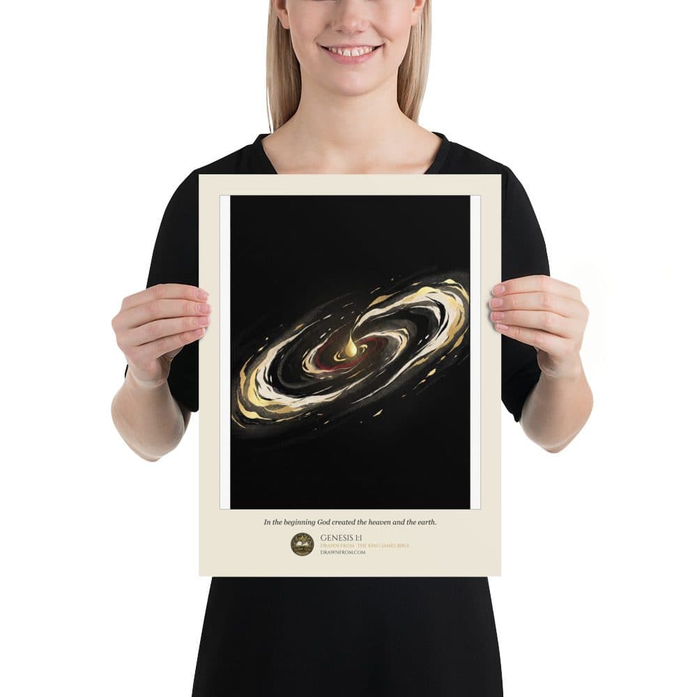 Genesis 1:1 — Enhanced Matte Paper Poster