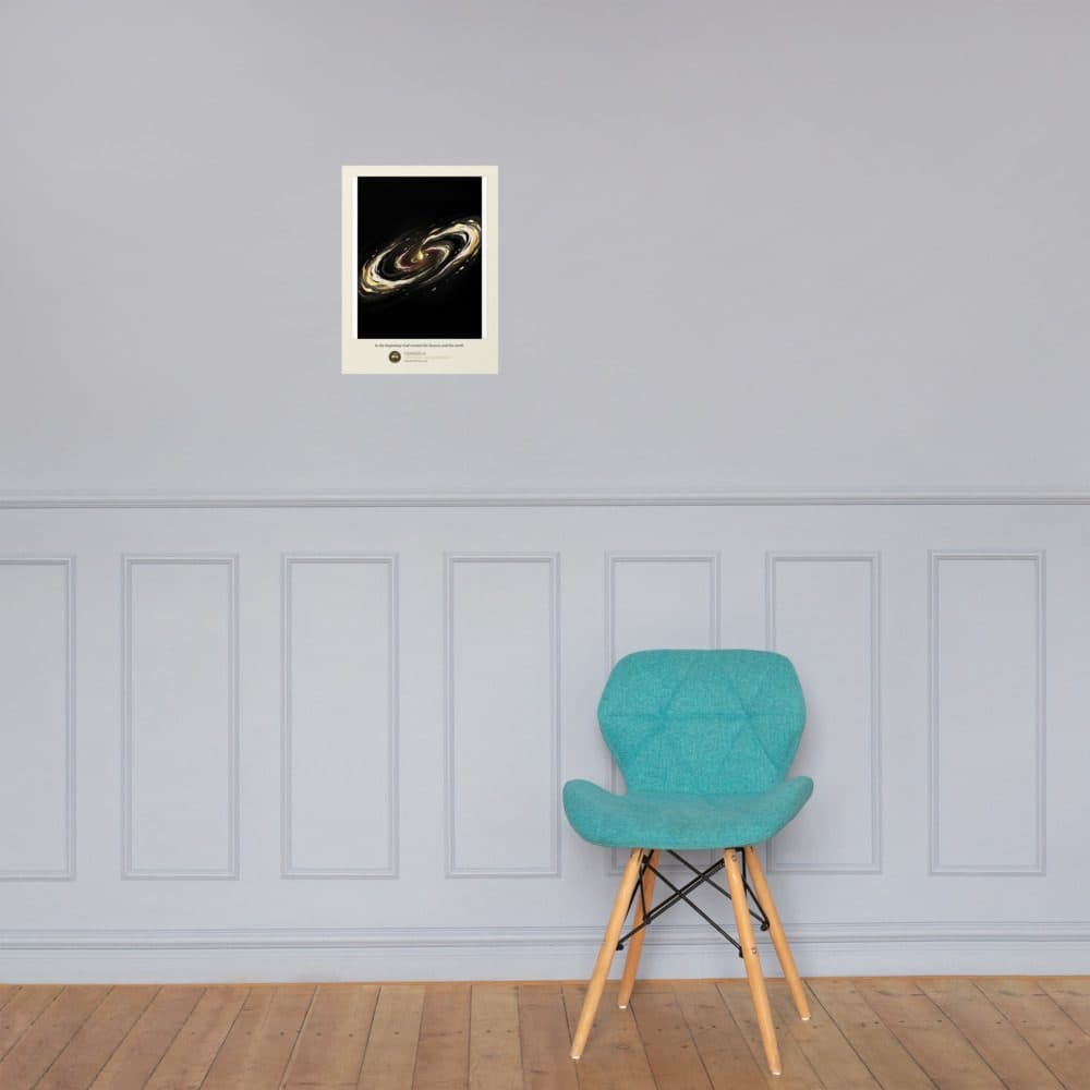 Genesis 1:1 — Enhanced Matte Paper Poster