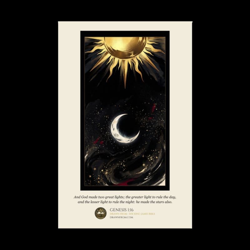 Genesis 1:16 — Enhanced Matte Paper Poster