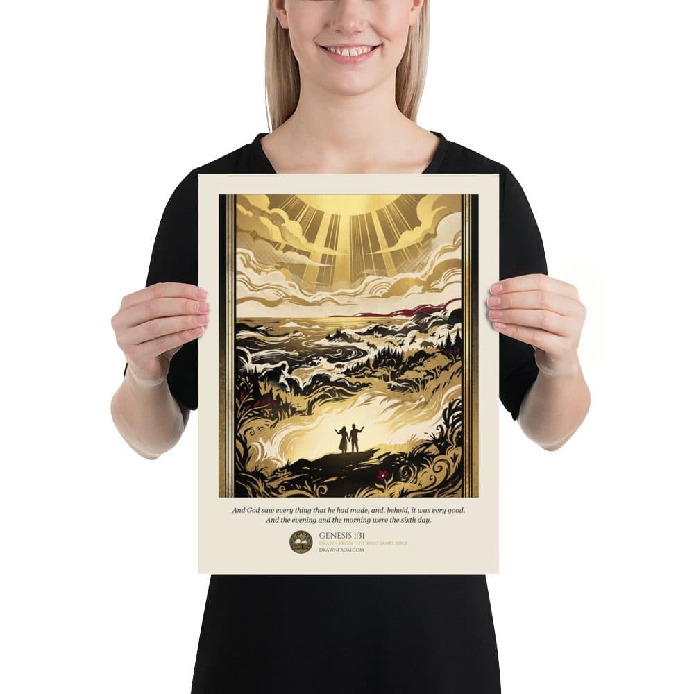Genesis 1:31 — Enhanced Matte Paper Poster