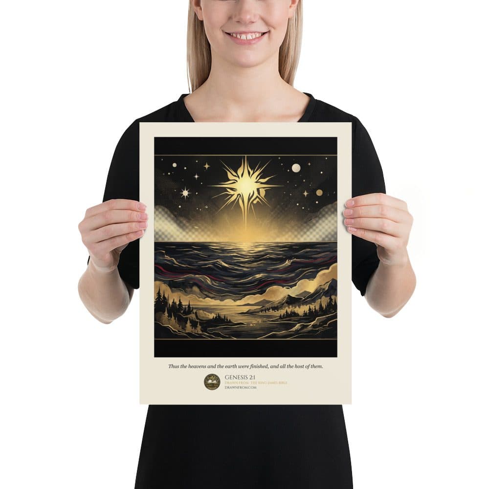 Genesis 2:1 — Enhanced Matte Paper Poster